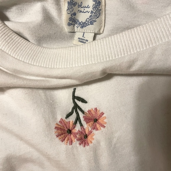 Floral Embroidered Short Sleeve Top - Picture 3 of 3